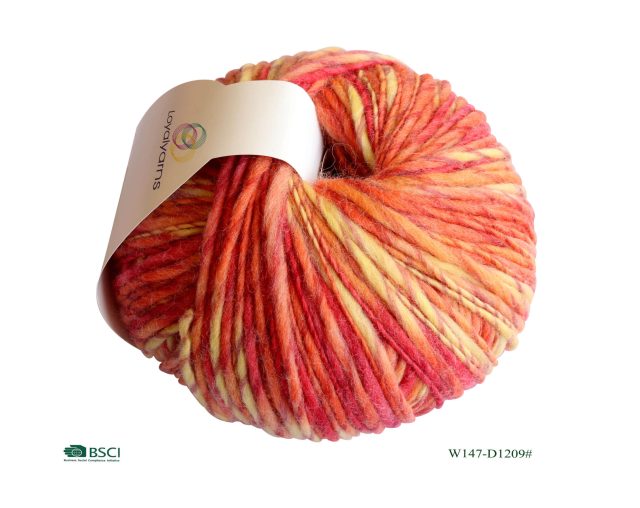 Fil de laine aran coloré W147